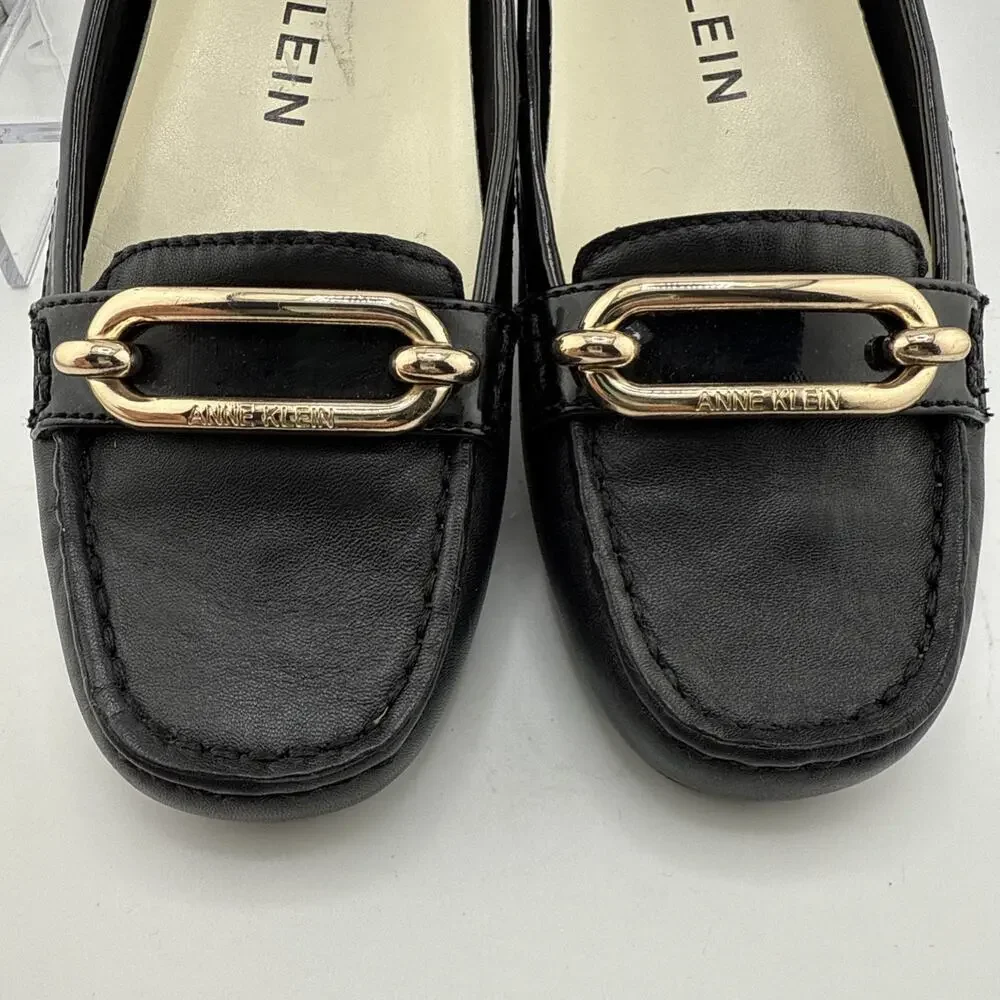 Anne Klein Women's Noris Black Leather Loafer‎ Flat Size 7.5 M NWB - Picture 3 of 11